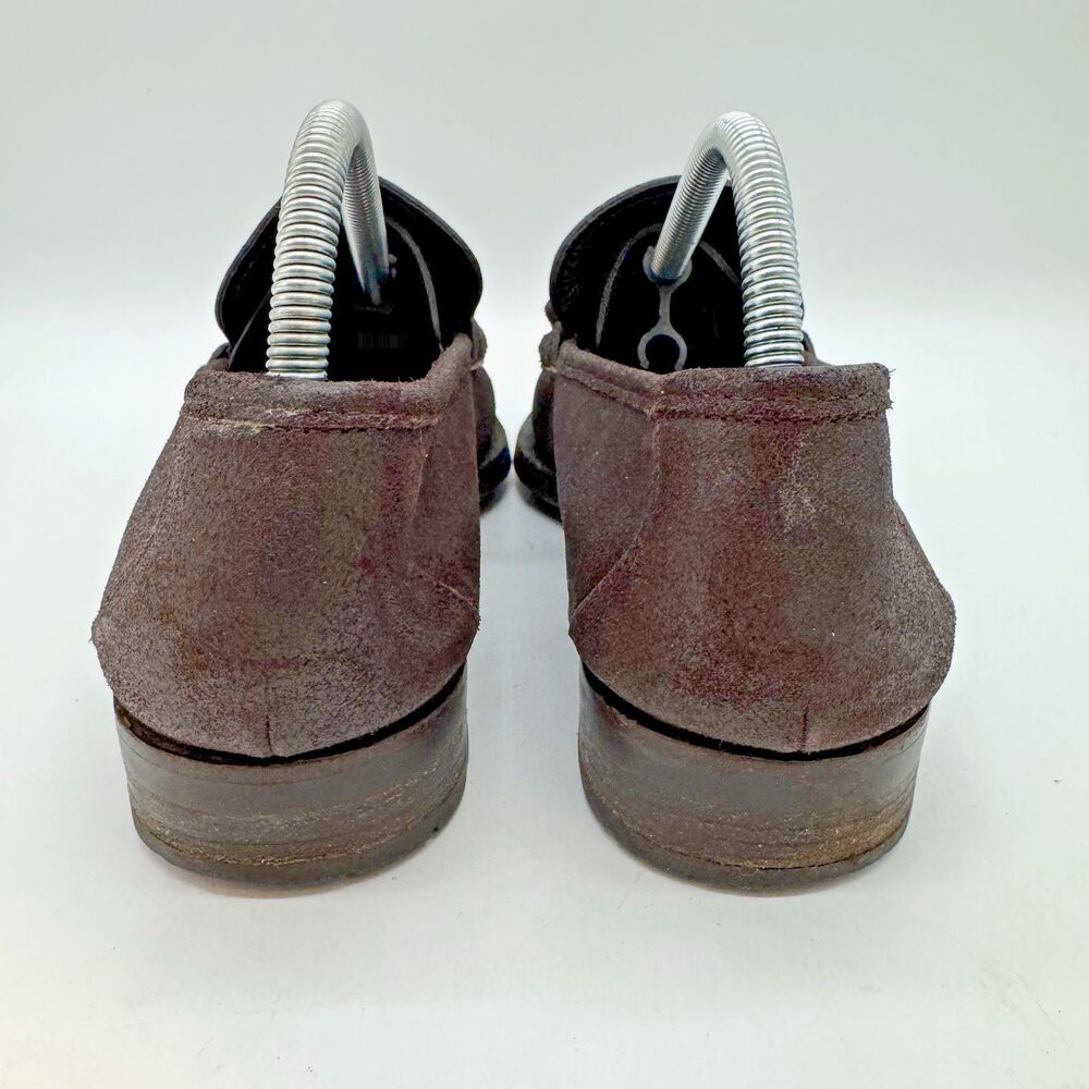 Allen Edmonds Fiesole Horse Bit Loafer Men's 9.5D Dark Brown Waxed Leather Shoes - Picture 4 of 14